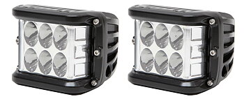 2 x 45W LED Arbetsbelysning - Thoor 45 CUBE med sidoljus