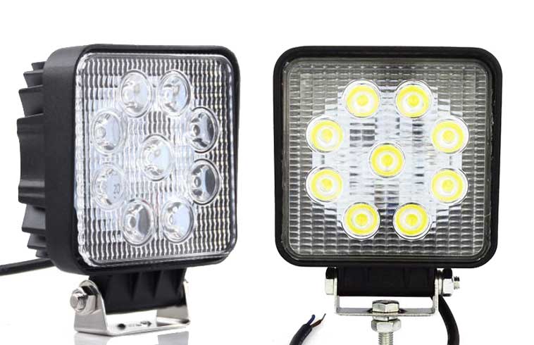 27W LED Arbetsbelysning - Thoor 27W / 60° Bred ljusbild (4-pack - SPAR 185:- +moms!) - 4