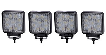 27W LED Arbetsbelysning - Thoor 27W / 60° Bred ljusbild (4-pack - SPAR 185:- +moms!)