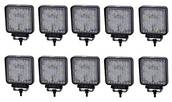 27W LED Arbetsbelysning - Thoor 27W / 60° Bred ljusbild (10-pack - SPAR 735KR +moms!)