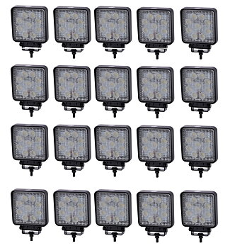 27W LED Arbetsbelysning - Thoor 27W / 60° Bred ljusbild (20-pack - SPAR 1806KR +moms!)