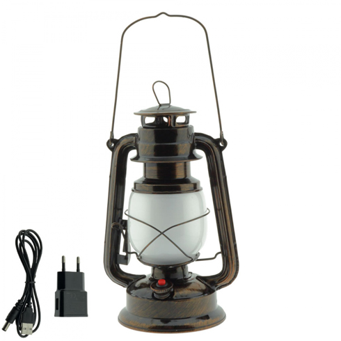 LED Stallykta Simulerad eld, Brons 5 watt, Batteridrift