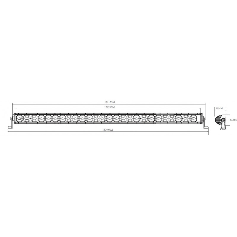 Extraljusramp - ETI 300W LED extraljus med lång räckvidd flod och spot - 2