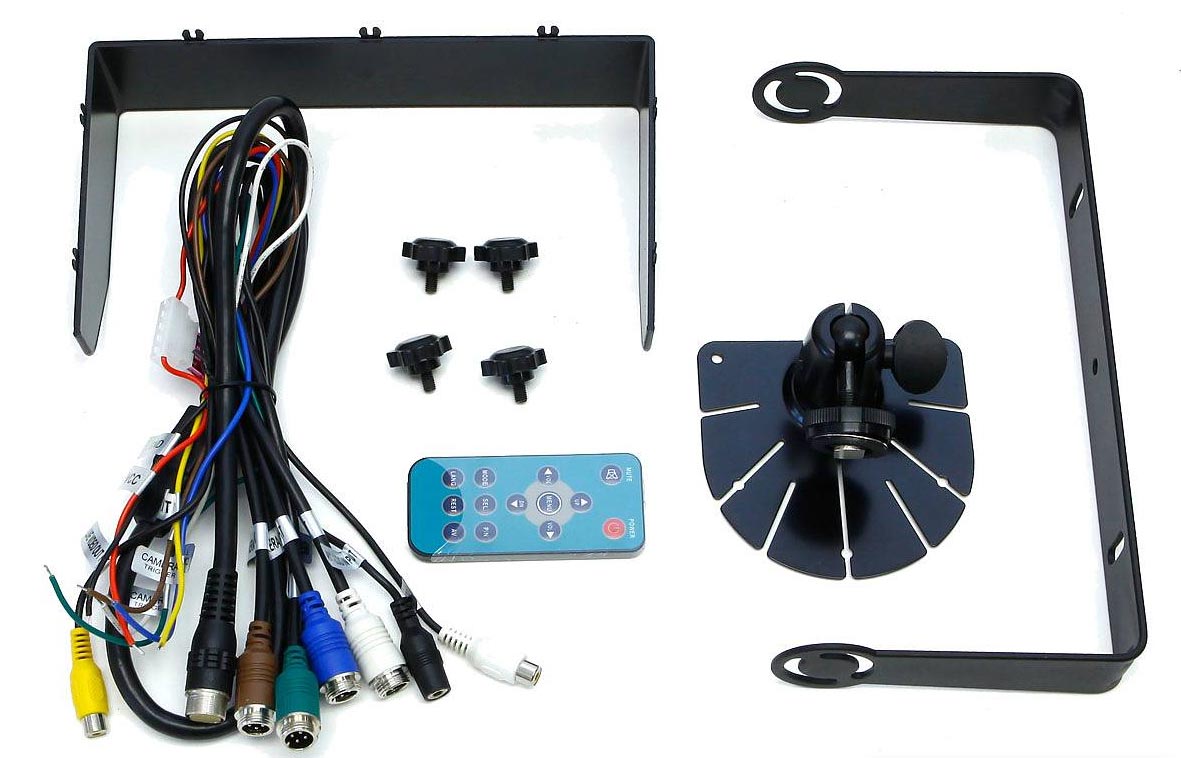 BACKKAMERA-Paket QUADRO 7 - 7 tums monitor med 1-4 kameror, Multiview, 5-15 meter kabel - 2