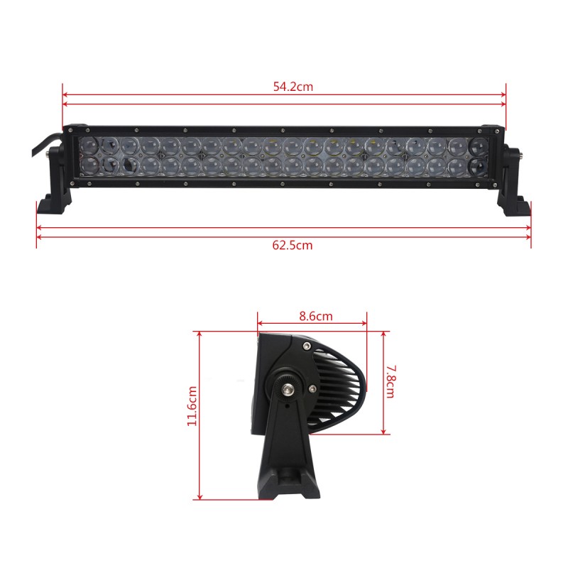 THOOR ICE - LED Ljusramp 120W med 4D Combolins och OSRAM chip - 4