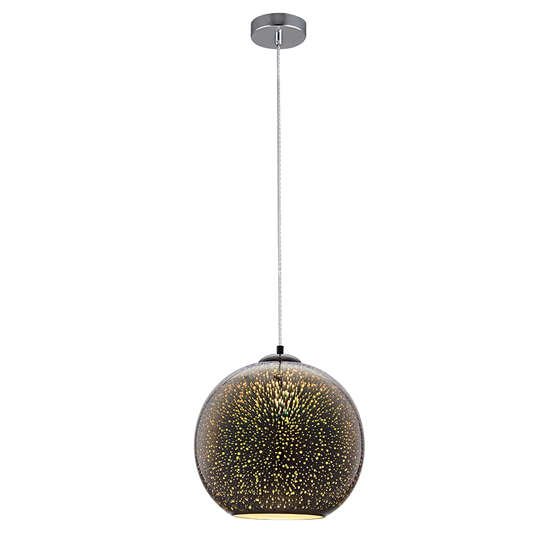 3D Taklampa - Krom Fyrverkeri - E27 - Ø300xH275mm