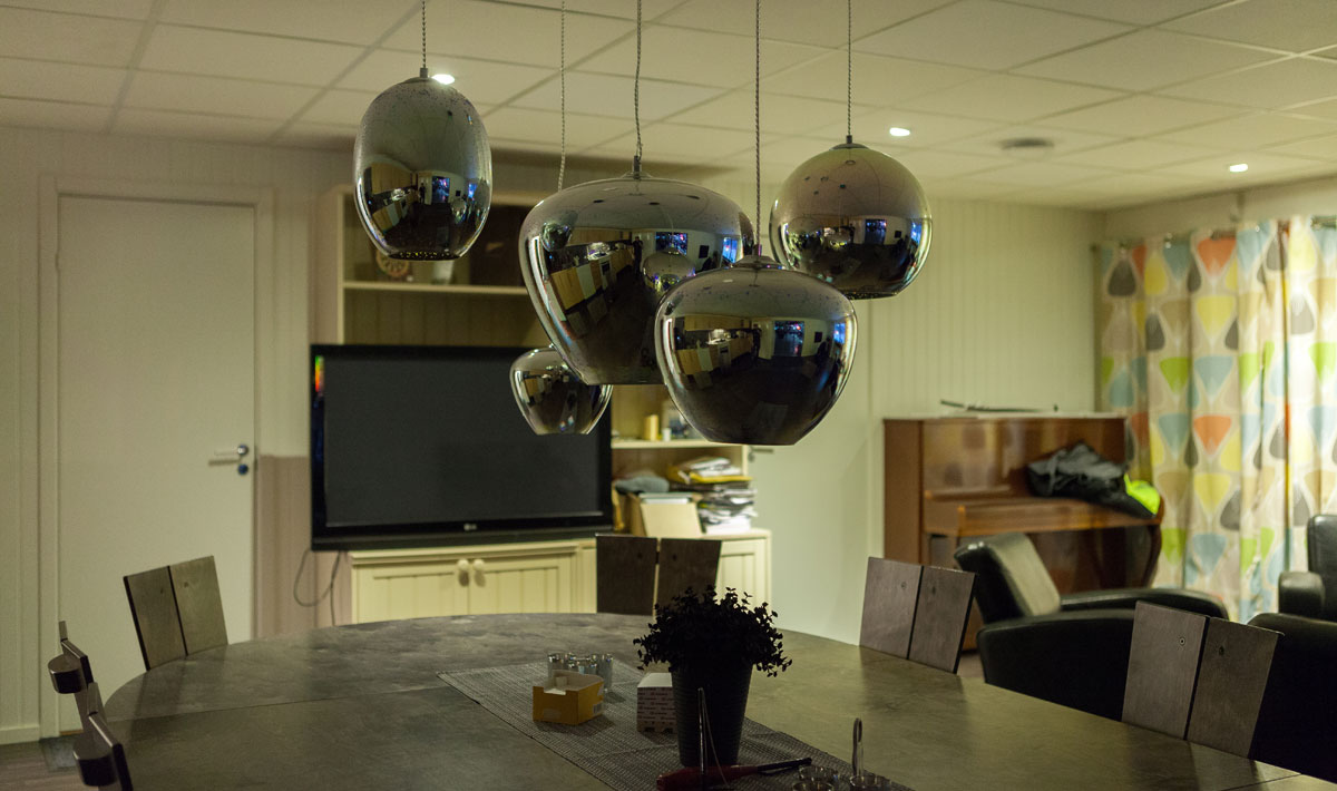 3D Taklampa - Krom Fyrverkeri - E27 - Ø300xH275mm - 7