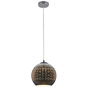 3D Taklampa - Krom Cirklar - E27 - Ø250xH220mm