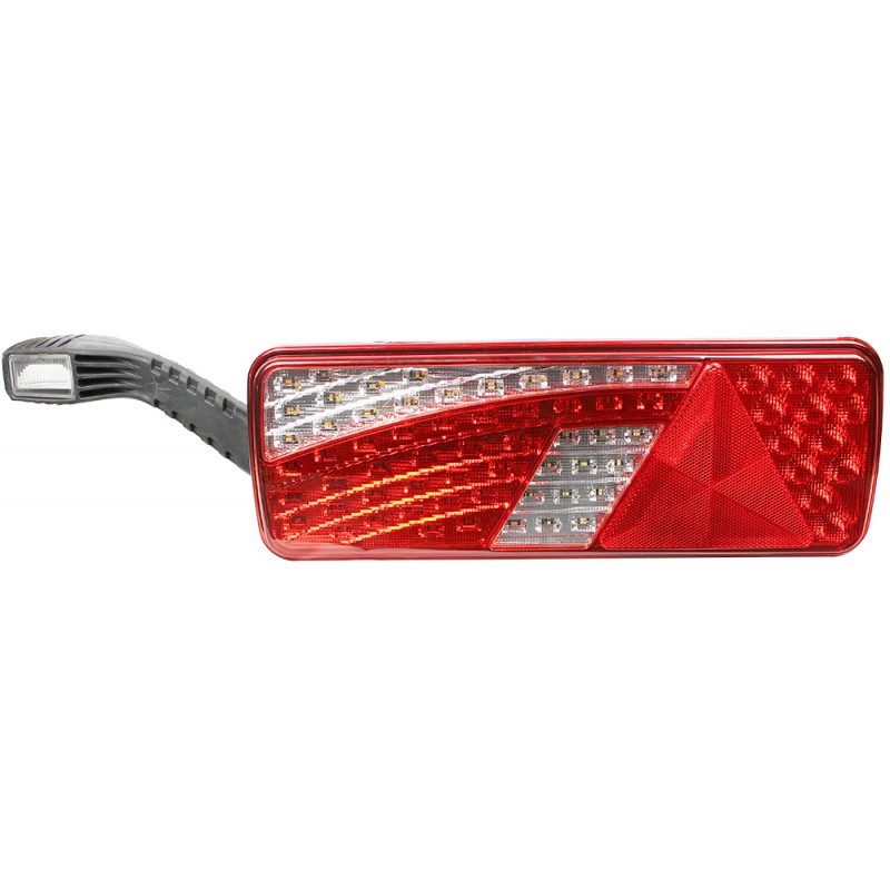 PRISMALED Släp/Flerfunktionslykta LED med triangel samt sidomarkering - Vänster