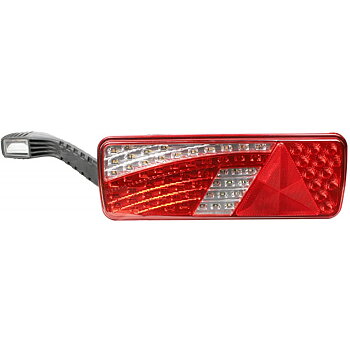 PRISMALED Släp/Flerfunktionslykta LED med triangel samt sidomarkering - Vänster