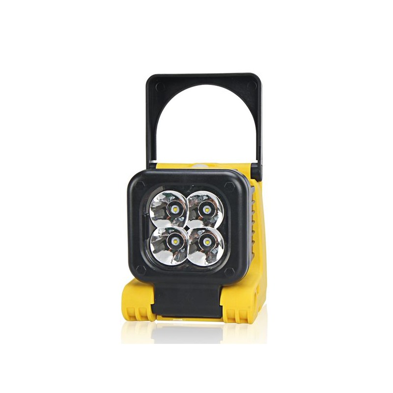 Batteridriven LED Arbetslampa 12W ställbar, magnetisk, handtag, IP65