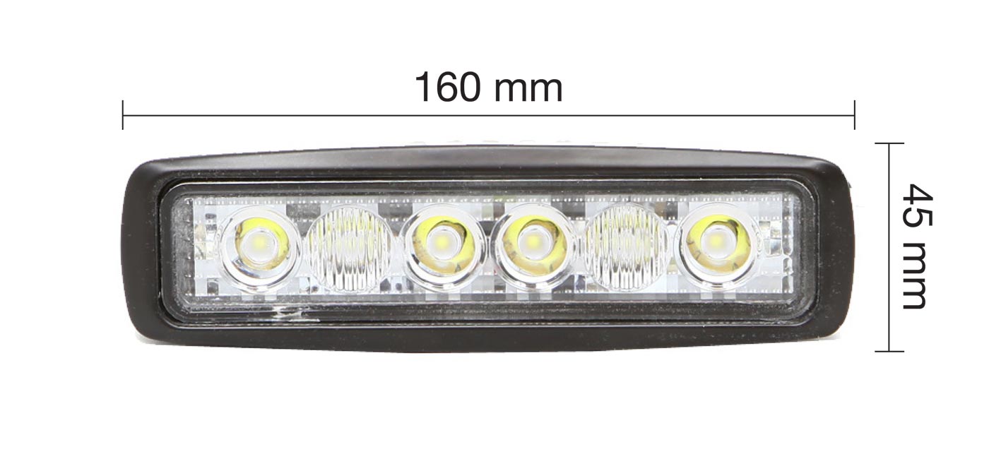 18W LED Arbetsbelysning - Smal Liten - Thoor Snake V3/ 12-24V - 5
