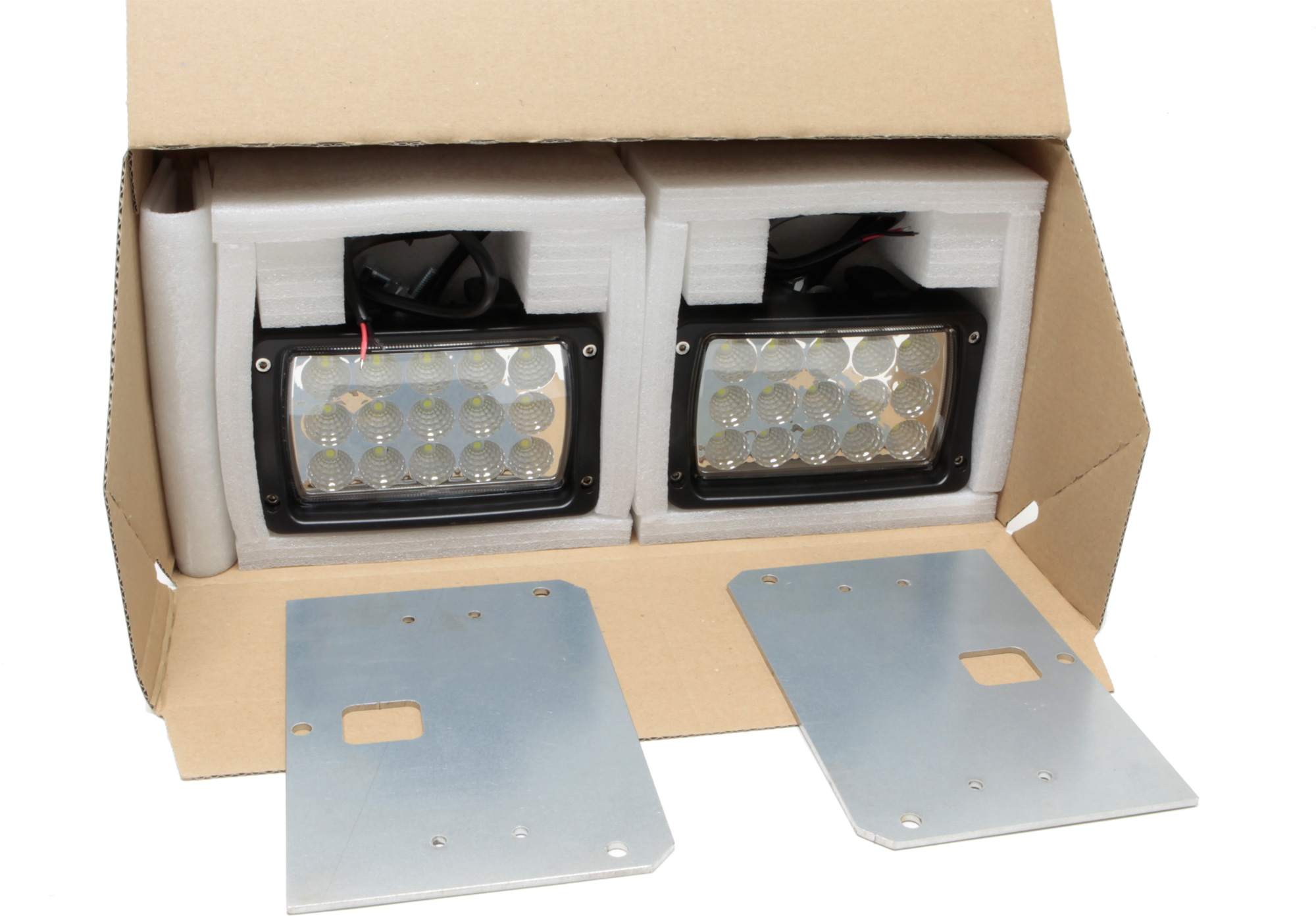 LED Arbetsljus Ombyggnadssats Volvo L50 L70 L90 L120 (Första generationen) och 4200 4300 4400 4500 4600 ** FRI FRAKT ** - 5