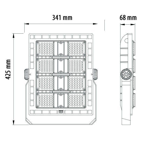Arenabelysning för Stadium Sporthall Utomhus Strålkastare - 100W 90 grader IP65 Vattentät - 9