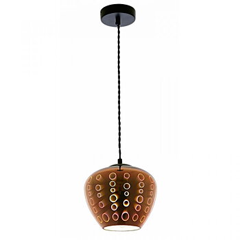 3D Taklampa - Koppar Cirklar - E27 - Ø200xH165mm