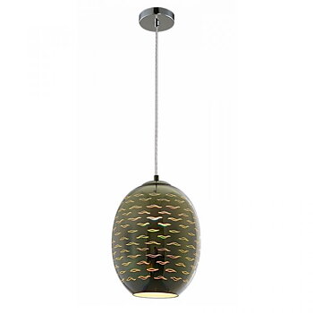 3D Taklampa - Krom Fiskmås - E27 - Ø220xH275mm