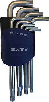 Stiftnyckelsats Torx TX10-50 9 delar