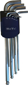 Stiftnyckelsats TUM m/kula 1/16-3/8" 9 delar
