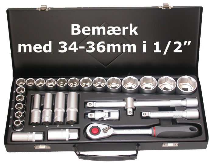 Hylsnyckelsats Kombopaket 1/2+3/8+1/4 - 3st satser till ett extra prispressat pris - 2