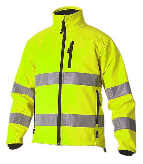Softshell Jacka Varsel  - Klass 3 (EN471) Gul