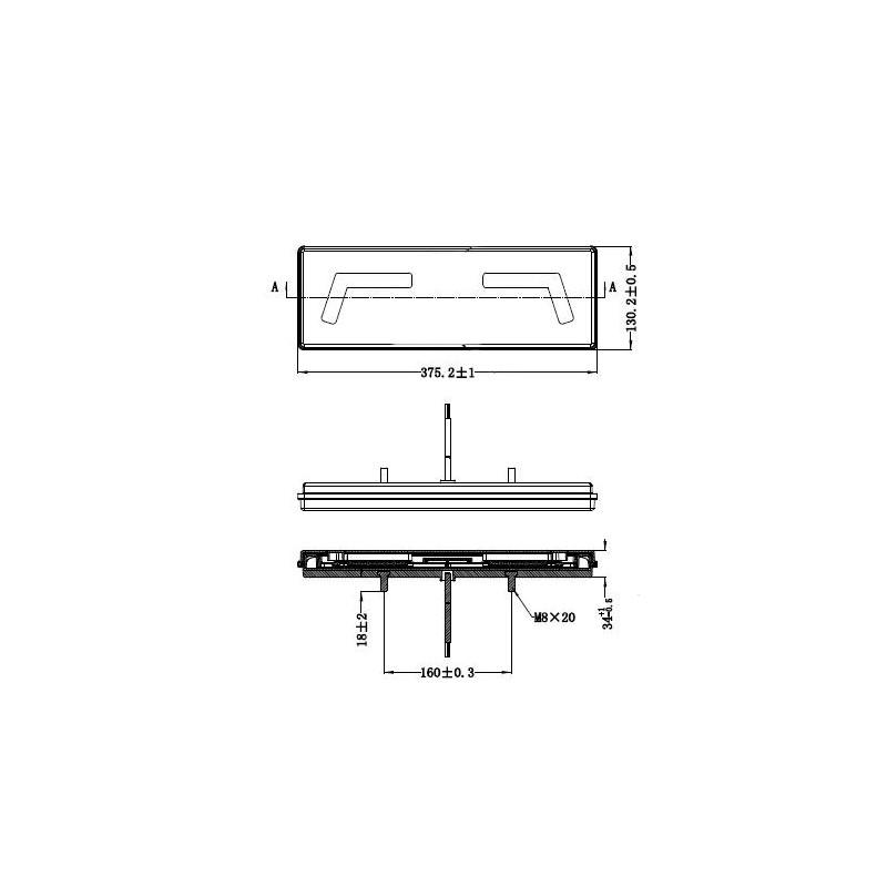 Kombi baklykta LED - L1828 - Höger / Vänster - 12V / 24V - 4