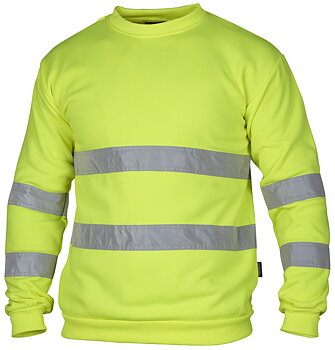 Tröja Sweatshirt Varsel  - Klass 3 (EN471) Gul
