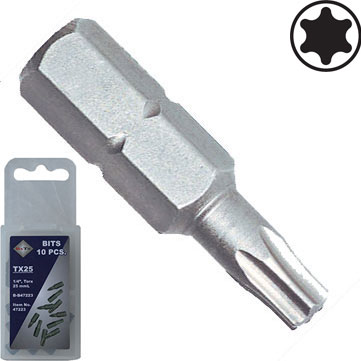 BATO 1/4 tum Bits Torx 40 x 25mm - 10 st/förpackning
