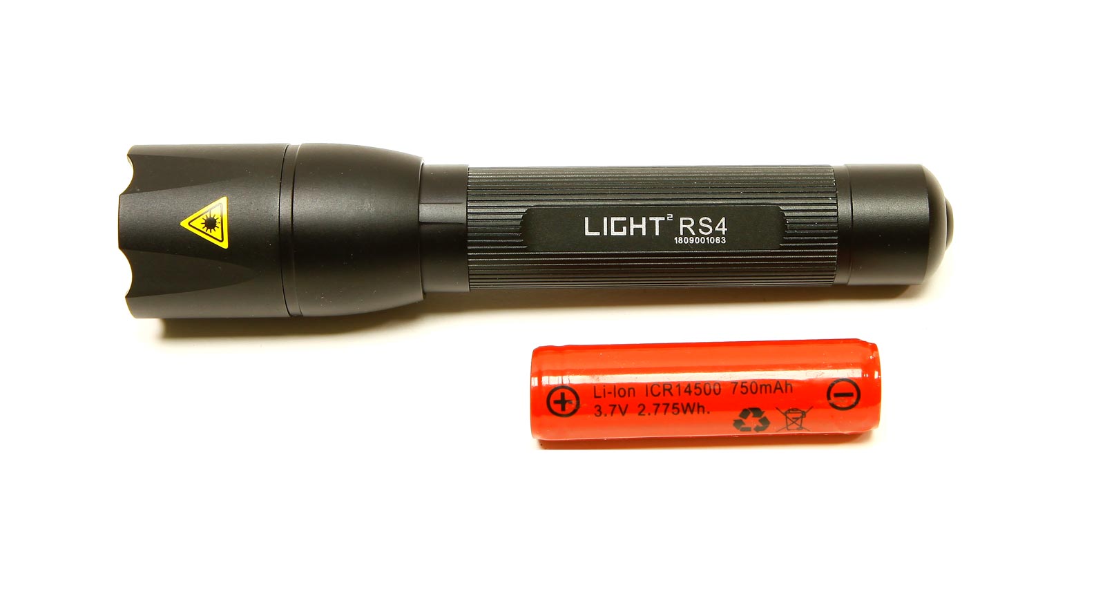 LIGHTSQUARE RS4 - Okrossbar LED ficklampa med USB laddning, Zoom, High/Low/Flash/Strobe i Presentförpackning - 2