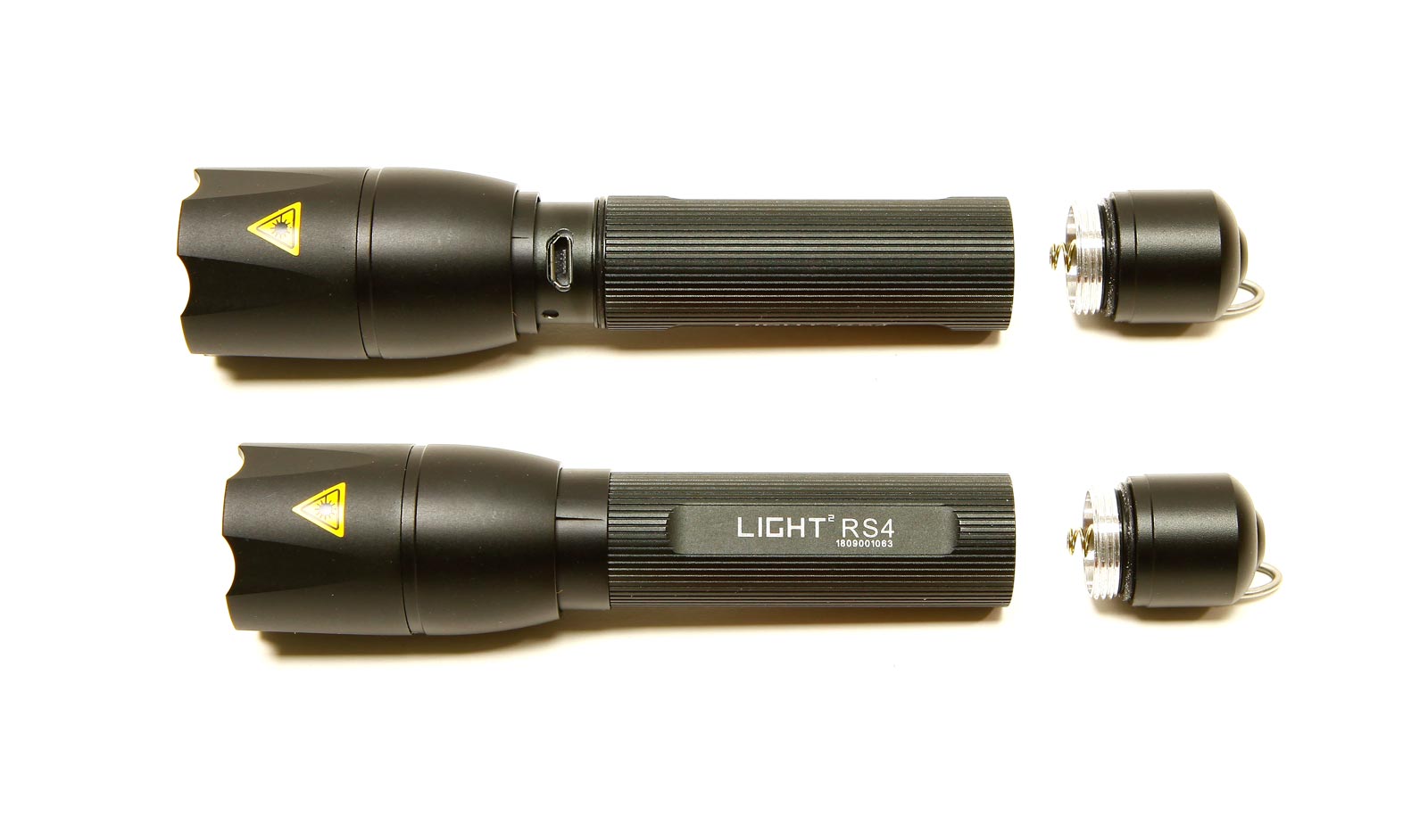 LIGHTSQUARE RS4 - Okrossbar LED ficklampa med USB laddning, Zoom, High/Low/Flash/Strobe i Presentförpackning - 5