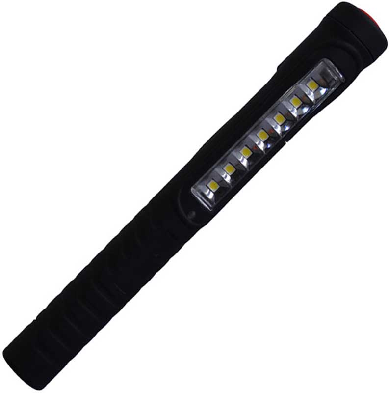Pennlampa laddbar m USB SMD 8 LED  m magnet
