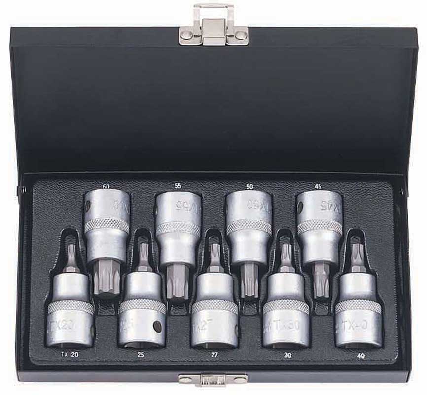 BATO Stifthylssats 1/2 tum Torx. 9 delar.