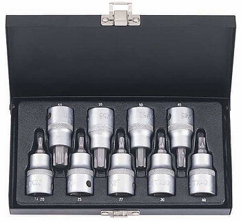 BATO Stifthylssats 1/2 tum Torx. 9 delar.