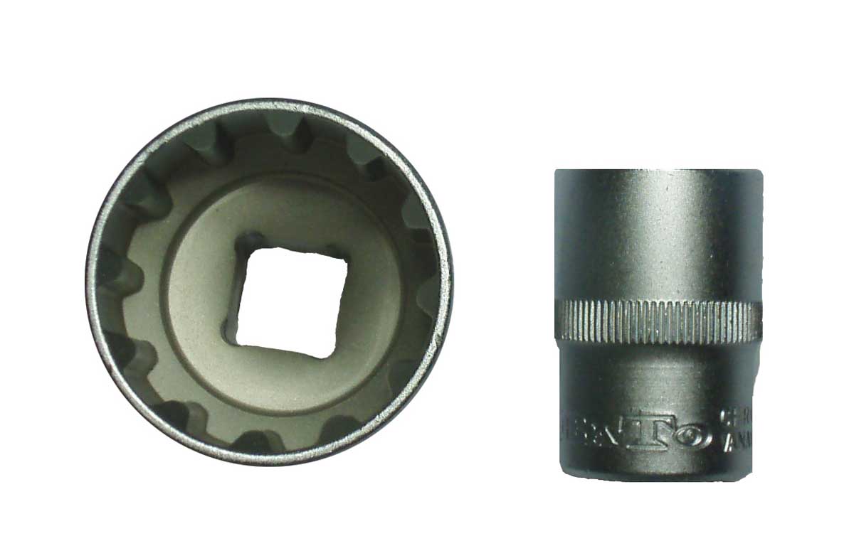 BATO Hyls kort 1/2 tum x 11mm. SplineLock.