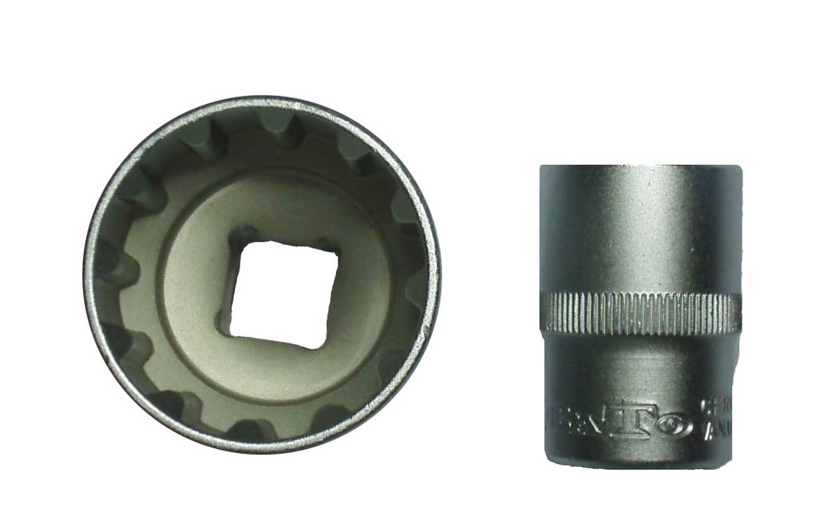 BATO Hyls kort 1/2 tum x 13mm. SplineLock.