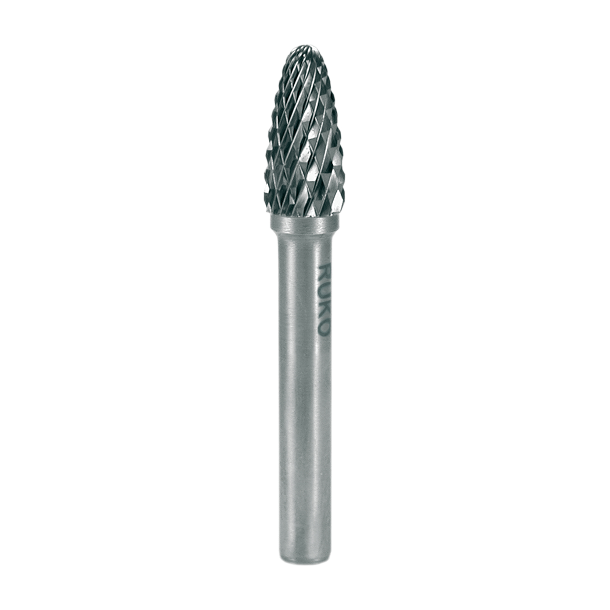 RUKO - Roterande Fil - Form F lång elliptisk (RBF) - Ø12 mm - Tungsten, Karbid