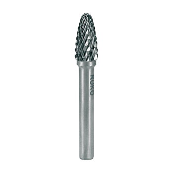 RUKO - Roterande Fil - Form F lång elliptisk (RBF) - Ø3 mm - Tungsten, Karbid