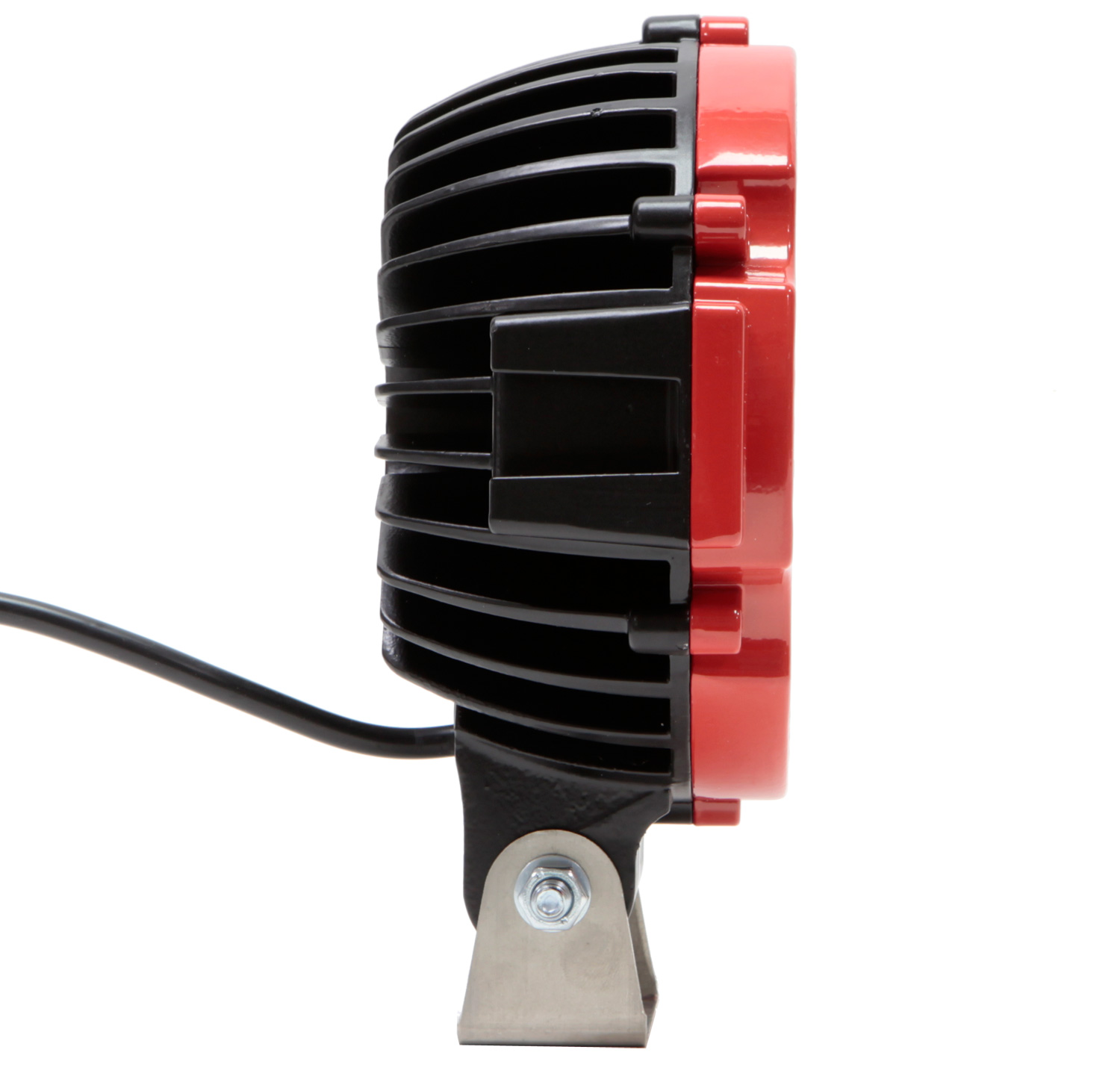 HALO 50 - LED arbetsbelysning 12-24V med röd krans - 50W 45 grader 3800 Lumen - 3