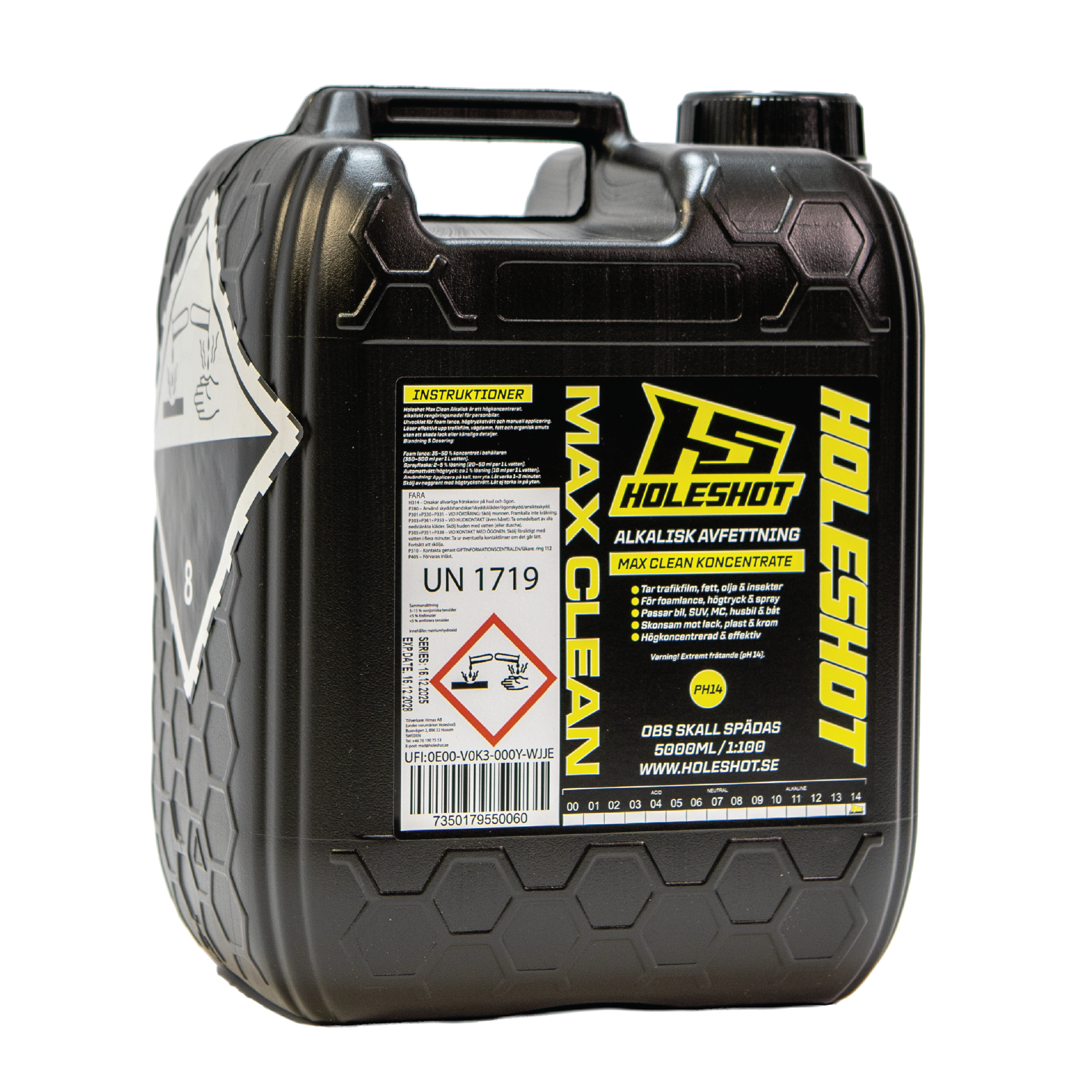HOLESHOT MAX CLEAN ALKALISKT KONCENTRAT 5L
