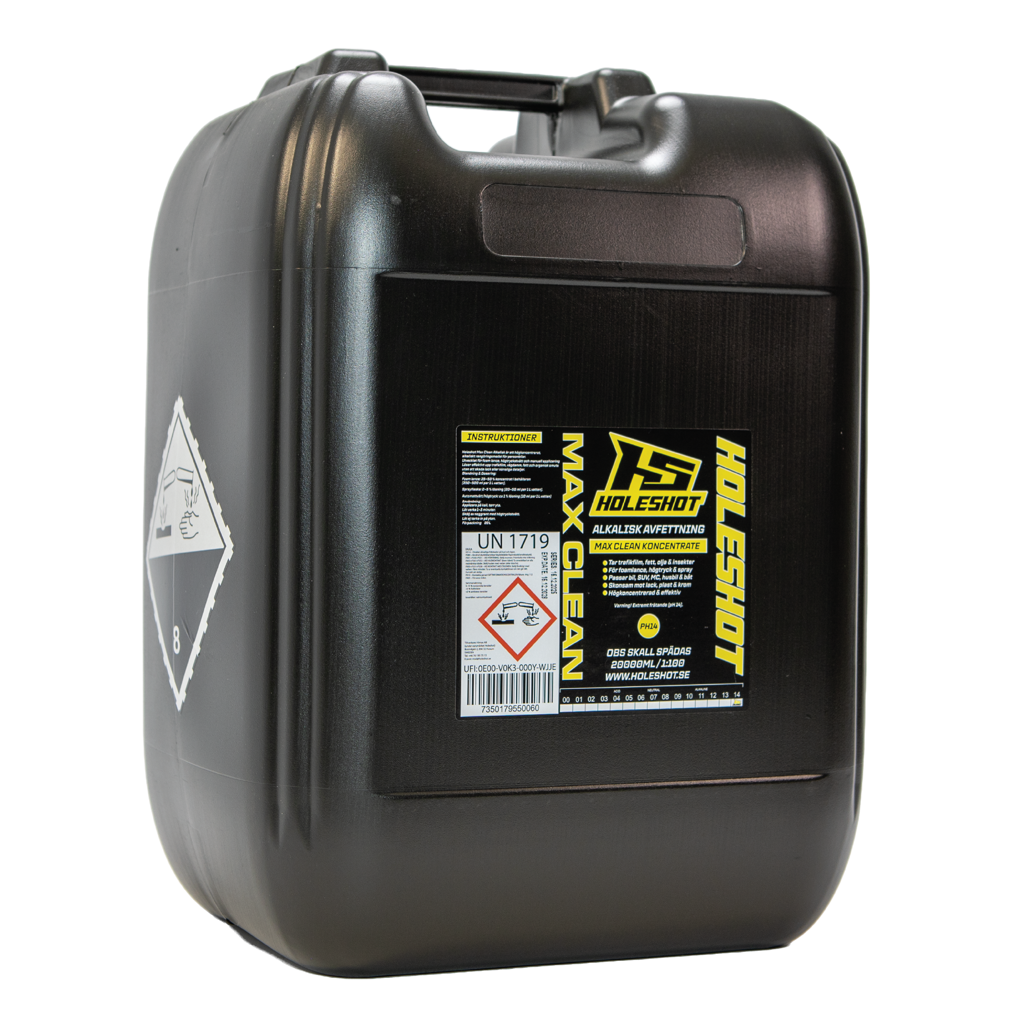 HOLESHOT MAX CLEAN ALKALISKT KONCENTRAT 20L