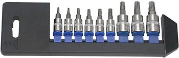 BATO Stifthylssats 1/4 tum och 3/8 tum 5 Star Torx.  9 delar.