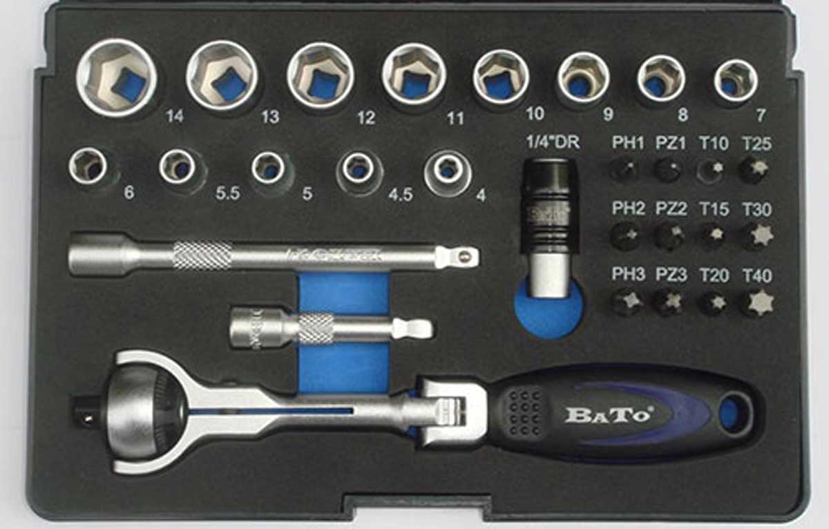 BATO Hyls/bitssats 1/4 tum RotoFlex 6kt. 29 delar.
