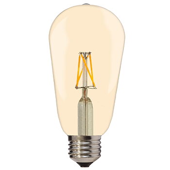 LED FILAMENT CANDLE ST64 E27/4W Guldfärgat Glas