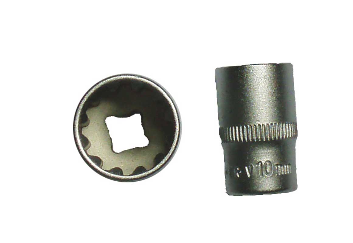 BATO Hylsa kort 1/4 tum x 6mm. SplineLock.