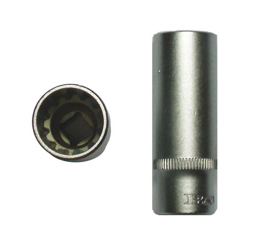 BATO Hylsa lång 1/4 tum x 10mm. SplineLock.