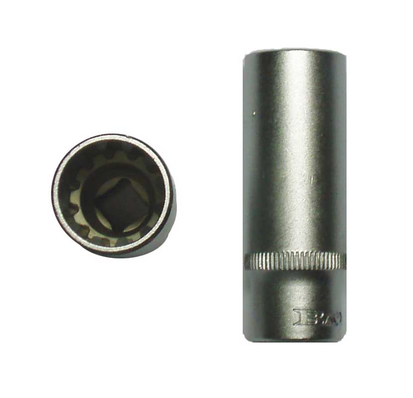 BATO Hylsa lång 1/4 tum x 11mm. SplineLock.