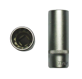 BATO Hylsa lång 1/4 tum x 12mm. SplineLock.