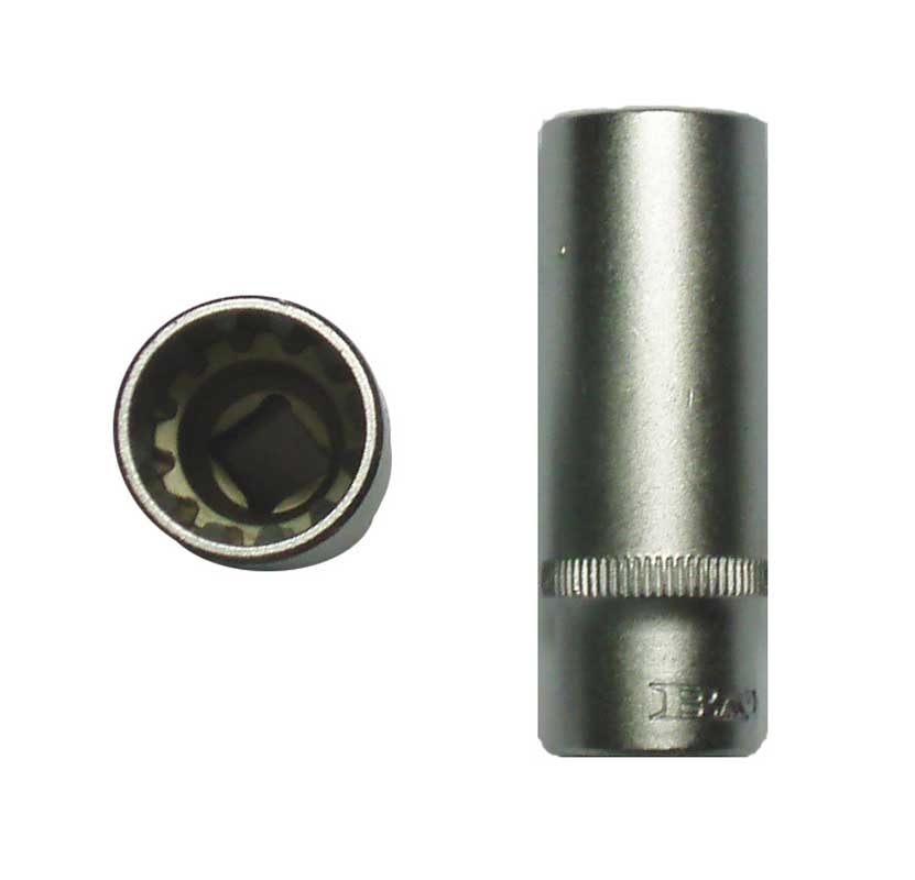 BATO Hylsa lång 1/4 tum x 13mm. SplineLock.