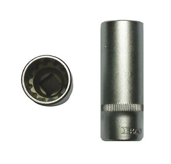 BATO Hylsa lång 1/4 tum x 13mm. SplineLock.