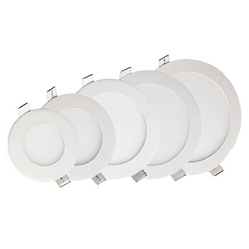 24W LED med inbyggnadsfäste Rund - Med Drivdon