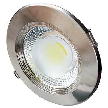 15W LED COB DOWNLIGHT Rund - INOX